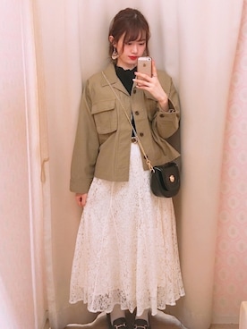 「earth music&ecology（アースミュージックアンドエコロジー）のORiental TRaffic ビットローファー（ローファー）」を使った、amiさん（レディース・164cm）の冬コーディネート