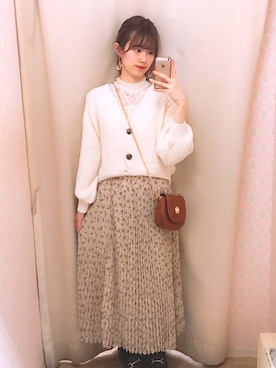 「earth music&ecology（アースミュージックアンドエコロジー）のORiental TRaffic ビットローファー（ローファー）」を使った、amiさん（レディース・164cm）の春コーディネート