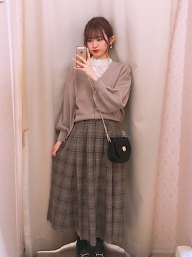 「earth music&ecology（アースミュージックアンドエコロジー）のORiental TRaffic ビットローファー（ローファー）」を使った、amiさん（レディース・164cm）の春コーディネート