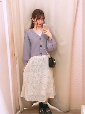 「earth music&ecology（アースミュージックアンドエコロジー）のORiental TRaffic ビットローファー（ローファー）」を使った、amiさん（レディース・164cm）の春コーディネート