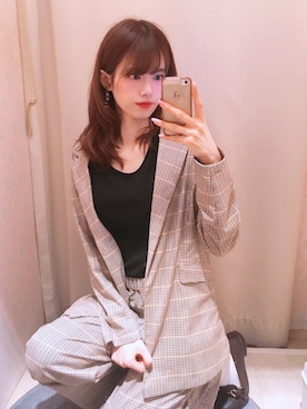 「earth music&ecology（アースミュージックアンドエコロジー）のORiental TRaffic ビットローファー（ローファー）」を使った、amiさん（レディース・164cm）の春コーディネート