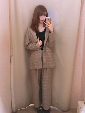 「earth music&ecology（アースミュージックアンドエコロジー）のORiental TRaffic ビットローファー（ローファー）」を使った、amiさん（レディース・164cm）の春コーディネート