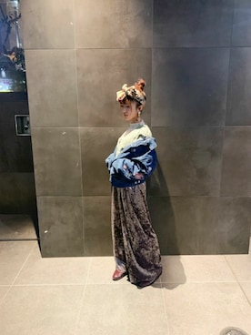 「one after another NICE CLAUP（ワンアフターアナザーナイスクラップ）のアイテム（デニムジャケット）」を使った、のんのんさん（レディース・147cm）の秋コーディネート