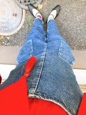 「ZARA（ザラ）のアイテム（サロペット/オーバーオール）」を使った、necoさん（レディース・159cm）の秋コーディネート