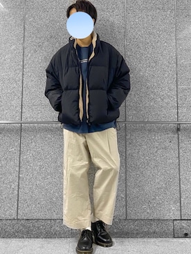 「Adoon plain（アドーンプレーン）のアイテム（スウェット）」を使った、katsumiさん（メンズ・178cm）の冬コーディネート