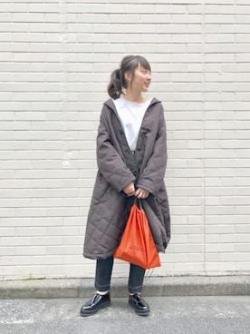 「キルティングコート」｜yuka tanakaさん（レディース・160cm）の秋コーディネート