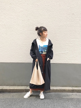 「サーマルスカート」｜yuka tanakaさん（レディース・160cm）の秋コーディネート