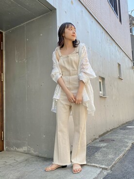 「kastane_ootd」｜「アイテム（サロペット/オーバーオール）」を使った、yuka tanakaさん（レディース・160cm）の春コーディネート