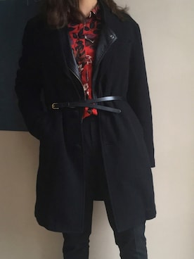 「ROBERT GELLER（ロバートゲラー）のアイテム（ジャケット/アウター）」を使った、雪さん（レディース・158cm）の冬コーディネート