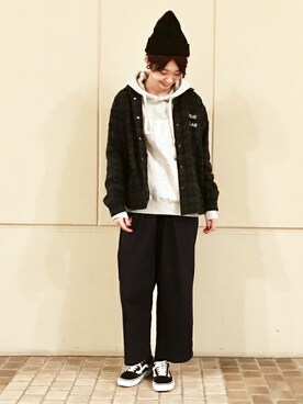 「Design Tshirts Store graniph（デザイン　ティーシャツ　ストア　グラニフ）のアイテム（ブルゾン）」を使った、みさん（レディース・168cm）の秋コーディネート