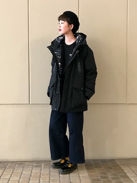 「Design Tshirts Store graniph（デザイン　ティーシャツ　ストア　グラニフ）のアイテム（ブルゾン）」を使った、みさん（レディース・168cm）の秋コーディネート