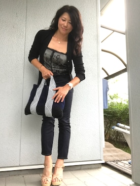 「TORY BURCH（トリーバーチ）のアイテム（パンツ）」を使った、ちぃぼうさん（レディース・165cm）の秋コーディネート