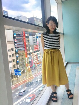 misakiさんの「★新色追加★ミディ丈フレアスカート」を使ったコーディネート