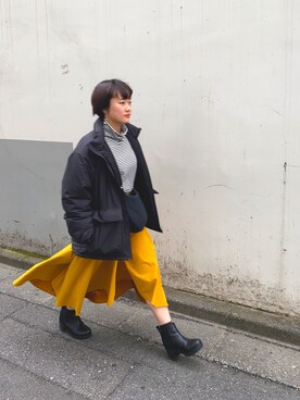 「ゴアブーツ」｜「アイテム（ジャケット/アウター）」を使った、☆k0t0k☆さん（レディース・153cm）の冬コーディネート