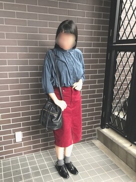 「shuca（シュカ）のアイテム」を使った、イトさん（レディース・158cm）の秋コーディネート