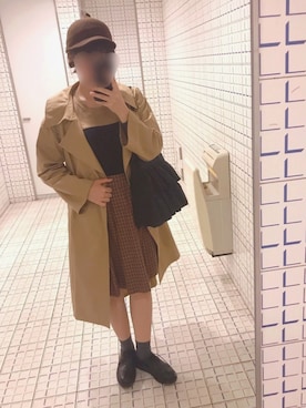 「フェルトキャップ」｜イトさん（レディース・158cm）の秋コーディネート