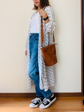 「アイテム（シャツワンピース）」を使った、as.さん（レディース・153cm・20代）の春コーディネート
