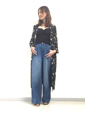 「rps（アールピーエス）のアイテム（カーディガン/ボレロ）」を使った、ai_rpsさん（レディース・154cm）の夏コーディネート