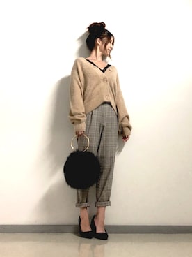 「rps（アールピーエス）のアイテム（ハンドバッグ）」を使った、ai_rpsさん（レディース・154cm）の秋コーディネート