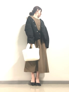 「rps（アールピーエス）のアイテム（ブルゾン）」を使った、ai_rpsさん（レディース・154cm）の冬コーディネート
