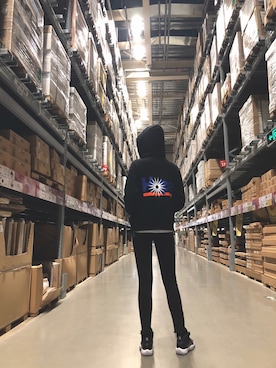 「CHOCOLATE（チョコレート）のアイテム」を使った、Cici林萬一さん（レディース・165cm）の秋コーディネート