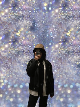 「基础款」｜「アイテム（帽子）」を使った、Cici林萬一さん（レディース・165cm）の秋コーディネート