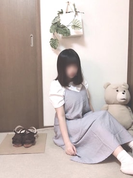 「アイテム（ワンピース/ドレス）」を使った、ぱんだあ 🩰さん（レディース・148cm・10代）の春コーディネート