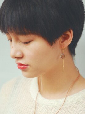 「アイテム（ピアス（両耳用））」を使った、oceanbutnoneさん（レディース・165cm・20代）の秋コーディネート