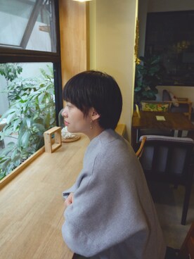 「アイテム（ピアス（片耳用））」を使った、oceanbutnoneさん（レディース・165cm）の冬コーディネート