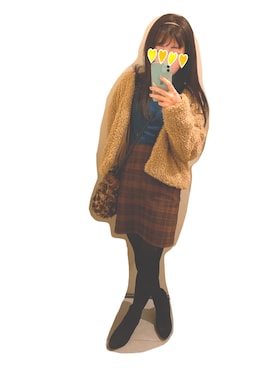 nanaminnnnnnさん（レディース・152cm）の冬コーディネート