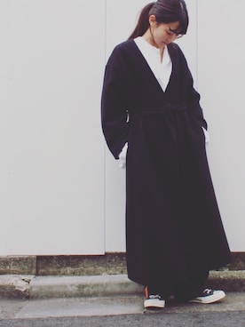 安孫子さん(レディース・155cm)の冬コーディネート