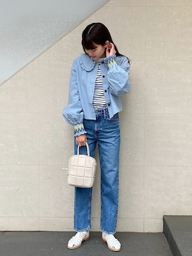 安孫子さん(レディース・155cm)の冬コーディネート