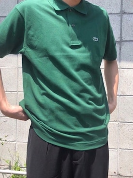 「LACOSTE」｜「アイテム（その他）」を使った、nomiさん（メンズ・174cm）の春コーディネート