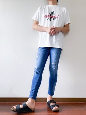 「k．u．i（ケーユーアイ）のアイテム」を使った、nomiさん（メンズ・174cm）の夏コーディネート