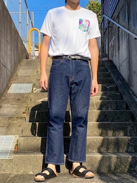 「k．u．i（ケーユーアイ）のアイテム」を使った、nomiさん（メンズ・174cm）の夏コーディネート