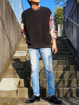 「k．u．i（ケーユーアイ）のアイテム」を使った、nomiさん（メンズ・174cm）の夏コーディネート