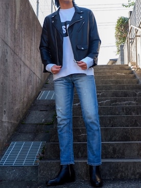 「endevice（エンデヴァイス）のアイテム（シューズ）」を使った、nomiさん（メンズ・174cm）の秋コーディネート