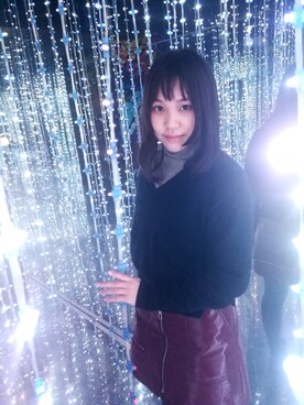 「アイテム（その他トップス、ブラウン系）」を使った、深海不刮风さん（レディース・156cm）の春コーディネート