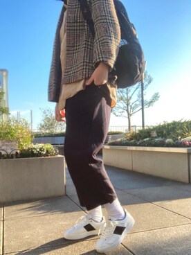 「MYSTERY RANCH（ミステリーランチ）のアイテム（バッグ）」を使った、kanegonさん（レディース・170cm）の冬コーディネート