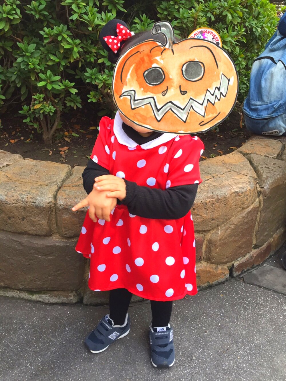 「wearhalloween2017」｜「Handmadeのアイテム（ワンピース、レッド系）」を使った、AR❁さん（キッズ・90cm）の秋コーディネートの1枚目の写真