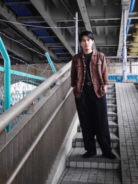「GIANNETTO（ジャンネット）のアイテム（ジャケット/アウター）」を使った、YG   さん（メンズ・174cm）の夏コーディネート