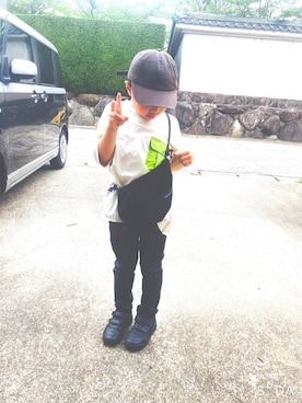 「BREEZE（ブリーズ）のボックスロゴポケットTシャツ（Tシャツ/カットソー、ホワイト系）」を使った、ssyyoooさん（レディース・159cm）の春コーディネート