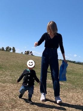 「アイテム（アウトドアグッズ）」を使った、ぽんさん（レディース・167cm）の春コーディネート