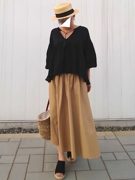 Yamacoさん（レディース・158cm）の夏コーディネート