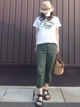 Yamacoさん（レディース・158cm）の夏コーディネート