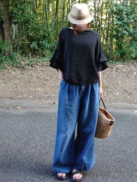 Yamacoさん（レディース・158cm）の夏コーディネート