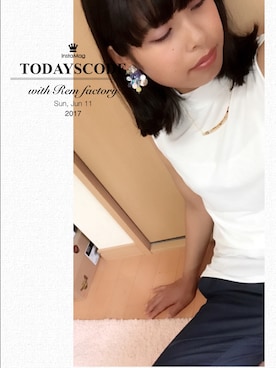 「アイテム（イヤリング）」を使った、あやこさん（レディース・164cm・20代）の夏コーディネート