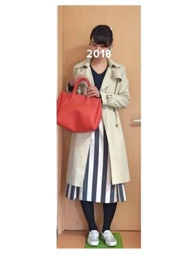 「アイテム（イヤリング）」を使った、あやこさん（レディース・163cm・20代）の春コーディネート