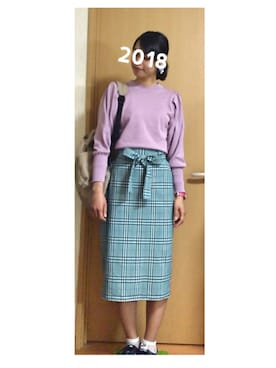 「アイテム（イヤリング）」を使った、あやこさん（レディース・163cm・20代）の春コーディネート