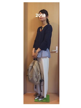 「アイテム（イヤリング）」を使った、あやこさん（レディース・163cm・20代）の春コーディネート